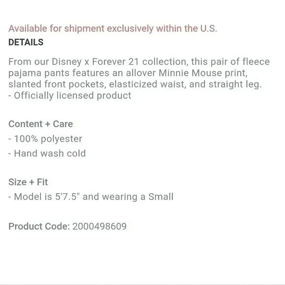 Minnie fleece pj pants - Picture 8 of 8